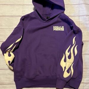 MILLII merch flame hoodie size medium -